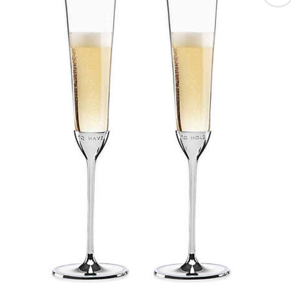NEW kate spade Lenox champagne flutes